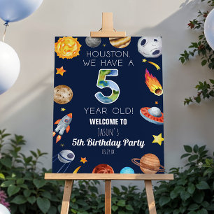 We Have A 5 Year Old 5th Birthday Welcome Sign