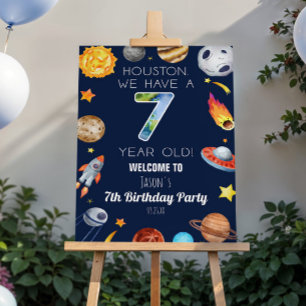 We Have A 7 Year Old 7th Birthday Welcome Sign