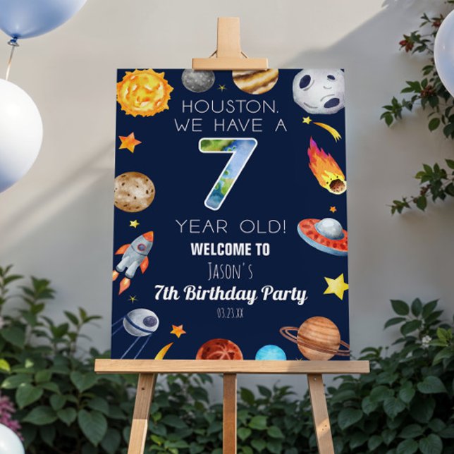 We Have A 7 Year Old 7th Birthday Welcome Sign (Creator Uploaded)