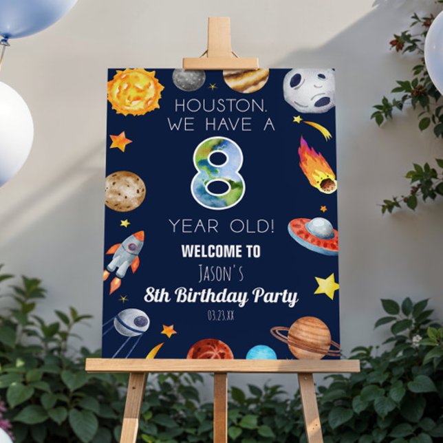 We Have A 8 Year Old 8th Birthday Welcome Sign (Creator Uploaded)