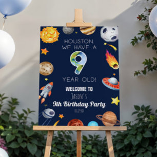 We Have A 9 Year Old 9th Birthday Welcome Sign