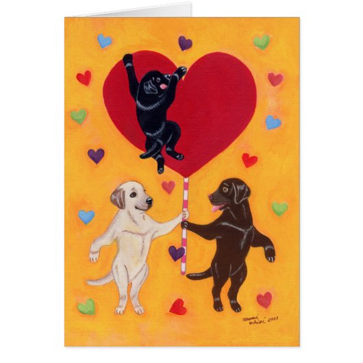 We Have a Big Heart Labradors Painting (Front)