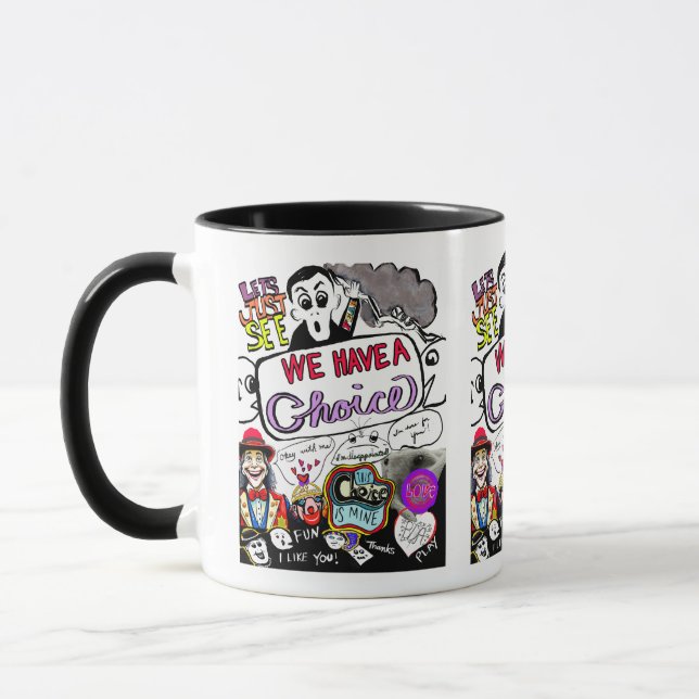We Have A Choice - Empowering Emotions Collage Mug (Left)