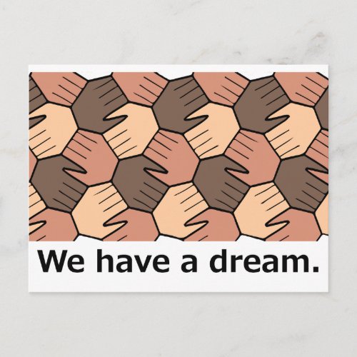 We Have a Dream. Postcard