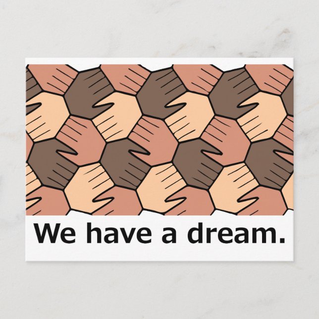 We Have a Dream. Postcard (Front)