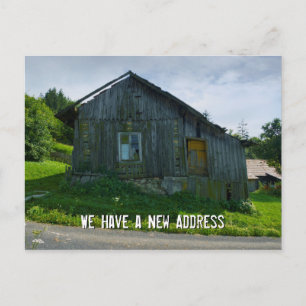 We Have a New Address Funny Announcement Postcard