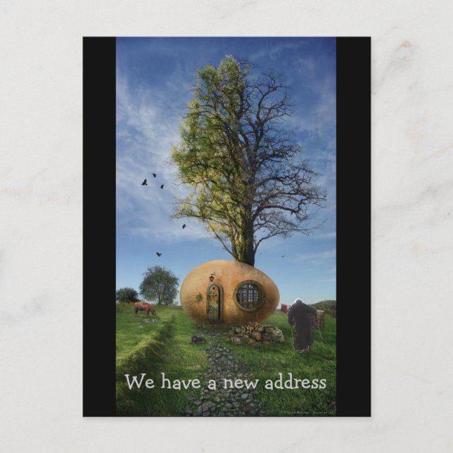 We have a new address | Old Egg House Announcement Postcard (Front)