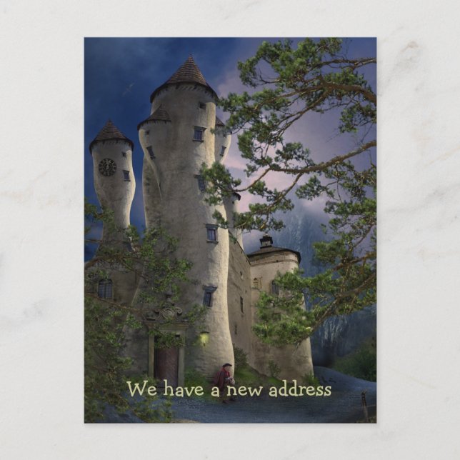 We have a new address - Postcard invitation (Front)