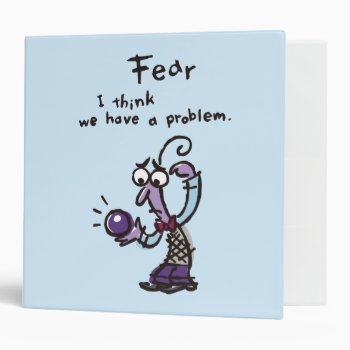 We Have A Problem 3 Ring Binder by insideout at Zazzle