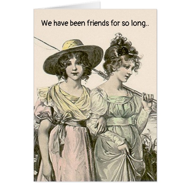 We have been friends for so long cute influence cards (Front)