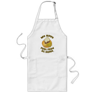 We Have Fast Food Funny Classic Nostalgia Long Apron