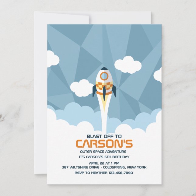 We Have Lift Off Invitation (Front)