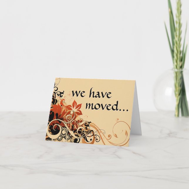 we have moved announcement (Front)