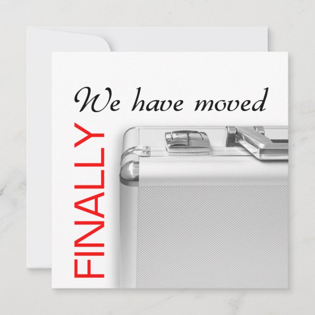 We have moved announcement (Front)