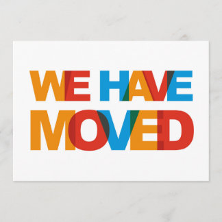 We Have Moved Announcement Cards