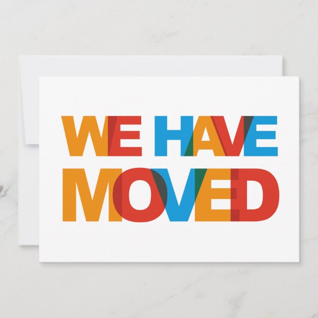 We Have Moved Announcement Cards (Front)