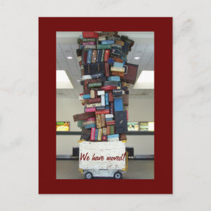 We have moved! announcement postcard