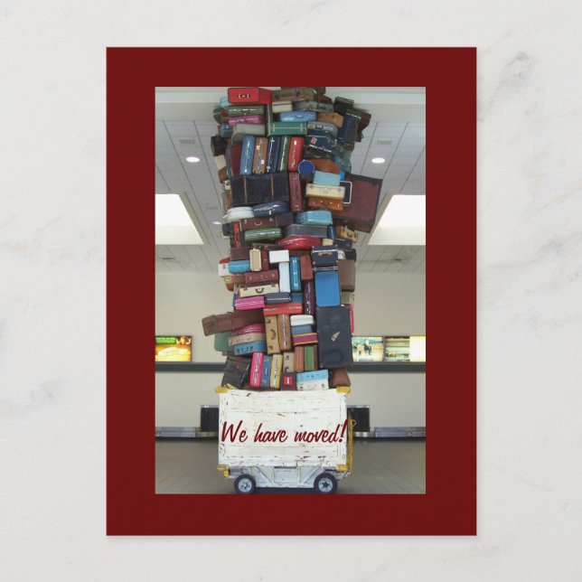 We have moved! announcement postcard (Front)