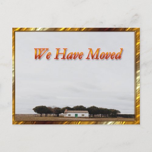 We have moved announcement postcard