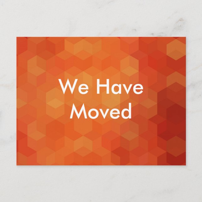 We Have Moved Bold Announcement Postcard (Front)