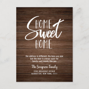 We have Moved Chalkboard Moving Announcement Postcard