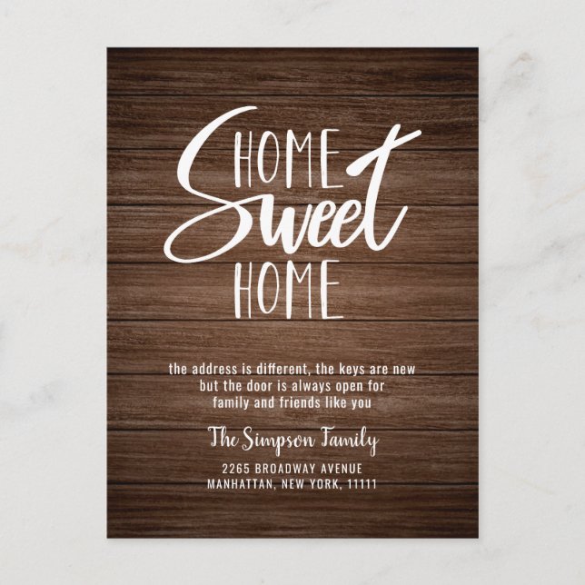 We have Moved Chalkboard Moving Announcement Postcard (Front)