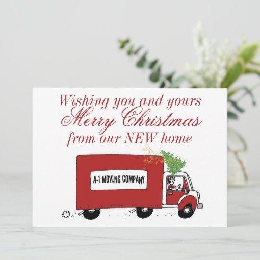 We have moved Christmas change of address Holiday Card | Zazzle