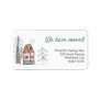 We have Moved Cute New Home Return Address Label