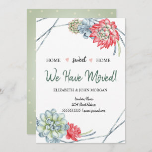 We Have Moved,Desert Cactus Red Succulents