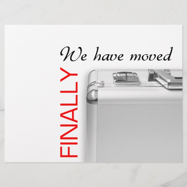 We have moved flyer (Front)