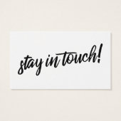 "We Have Moved" Minimal Typography Insert Card (Back)