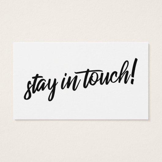 "We Have Moved" Minimal Typography Insert Card (Back)