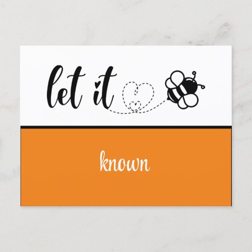 We Have Moved  Modern Let It Bee Known Postcard