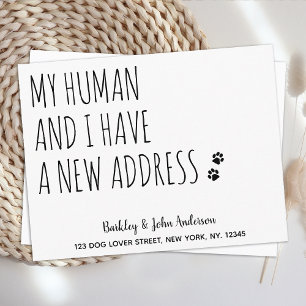 We Have Moved New Address Dog Pet Moving Announcement