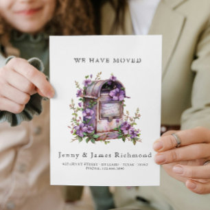 We Have Moved - New Address I Mail Box Flowers Announcement