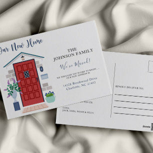 We Have Moved New Address Moving Announcement Postcard