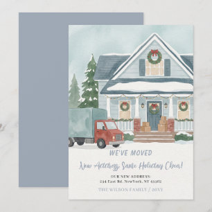We Have Moved New Address Moving Holiday Card