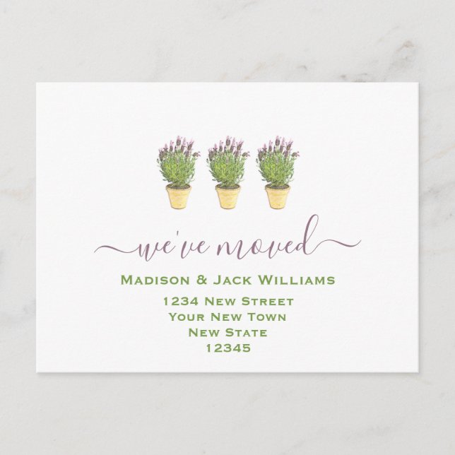 We have moved | New Address | New Home Postcard (Front)