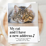 We Have Moved New Address Pet Photo Cat Moving  Postcard<br><div class="desc">My Cat and I Have A New Address ! Let your best friend announce your move with this cute and funny custom pet photo cat moving announcement card. Personalize with your favorite cat photo, names and your new address. This pet moving announcement is a must for all cat lovers, cat...</div>