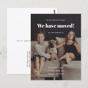 We Have Moved New Address Photo Announcement Postcard