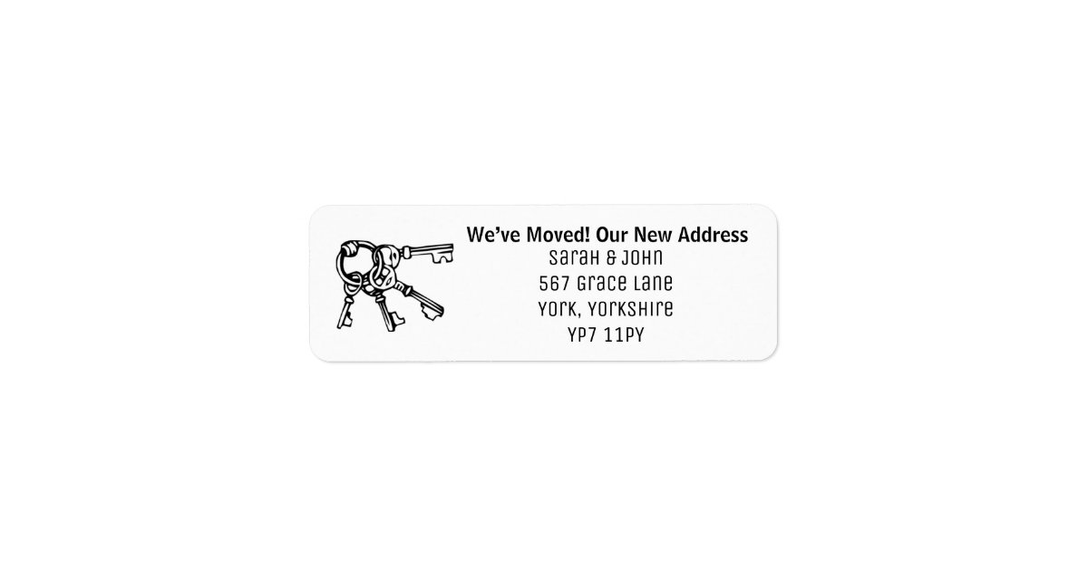 We Have Moved New Home Update Address Label | Zazzle