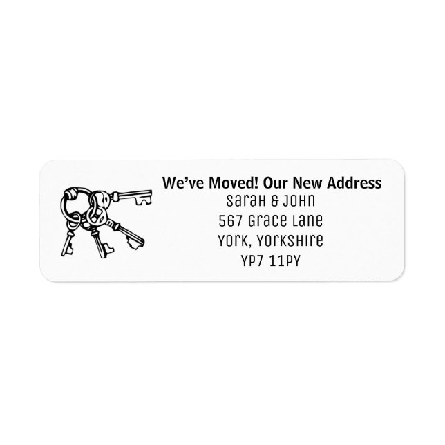 We Have Moved New Home Update Address Label (Front)