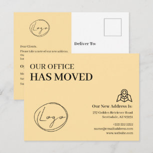 We Have Moved Office Business Address Change Postcard