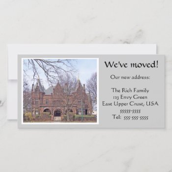 We Have Moved Photocard Template by Swisstoons at Zazzle