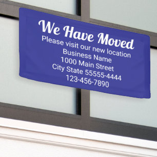 We Have Moved Please Visit Our New Location Blue Banner