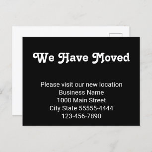 We Have Moved Please Visit Our New Location Postcard