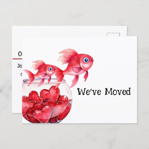 We Have Moved Postcard