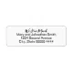 We Have Moved Script White Moving Announcement Label | Zazzle