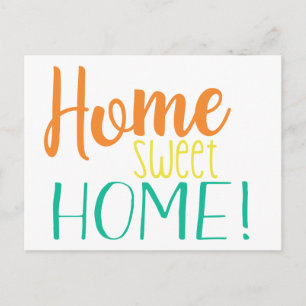 We Have Moved Simple Postcard Home Sweet Home