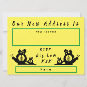 We Have Moved Snail House Moving Home Announcement
